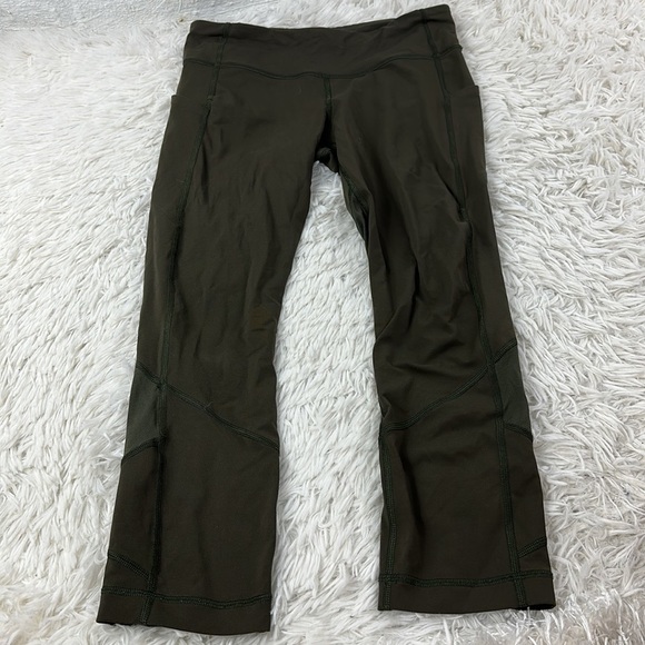 🔥$SALE$🔥 Lululemon Pace Rival Crop *22" Dark Olive - Picture 1 of 6